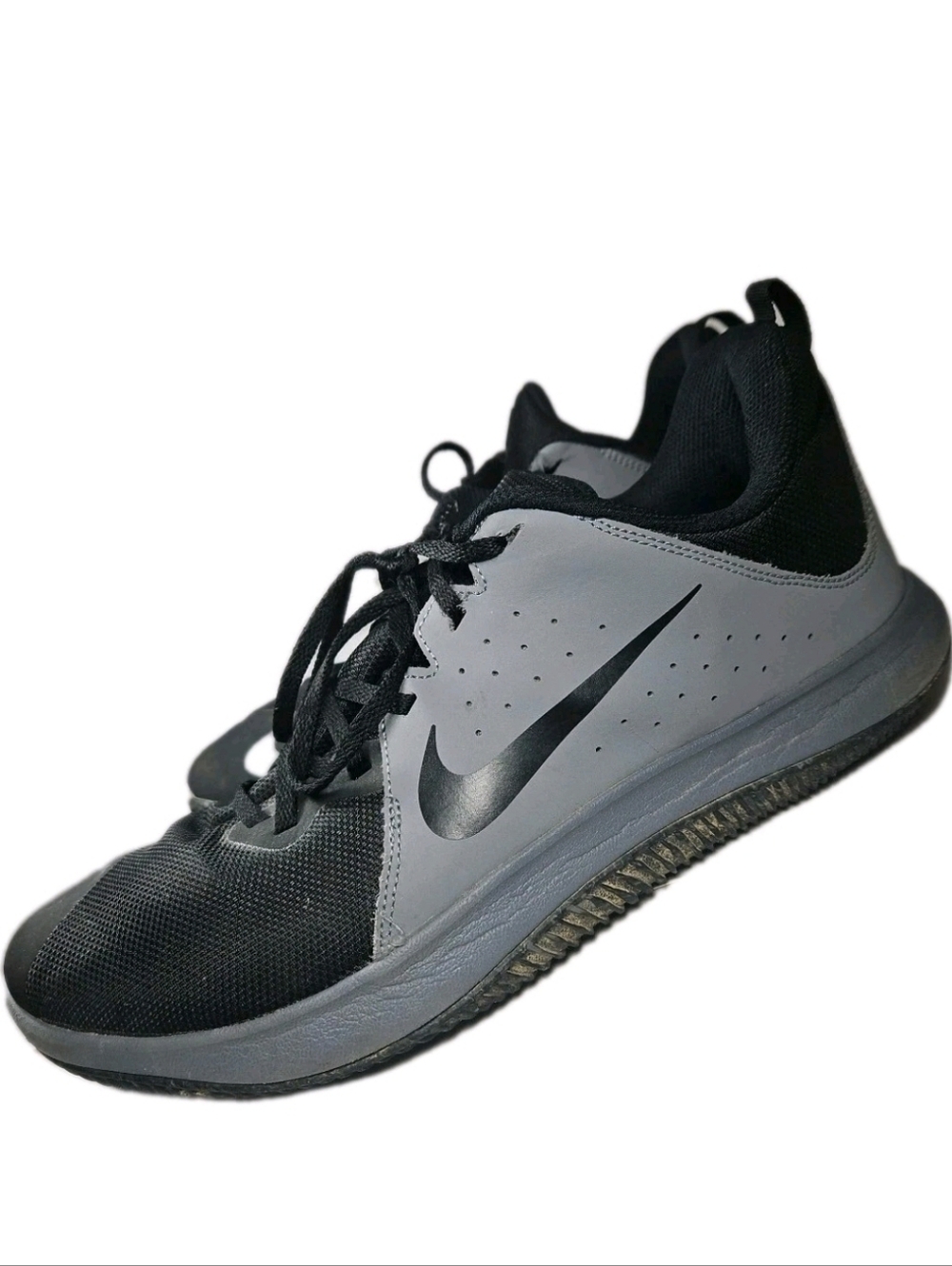 Nike Fly By Low Men Sz12 Blk Flywire Street Gym Sleaze Y2k Boho Run[6E